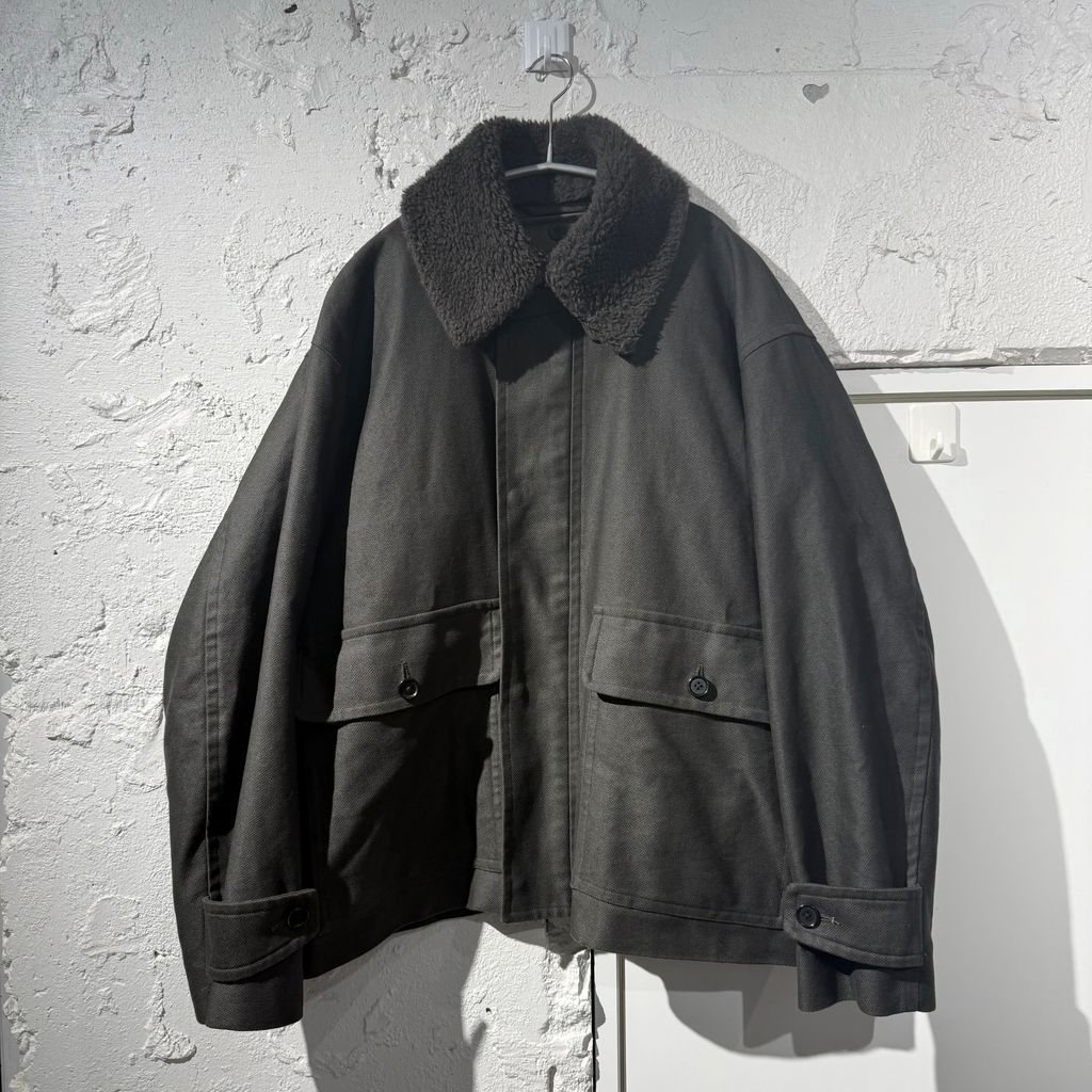 Blurhms ブラームス 21AW Broken Cloth A2MK3 Jacket フライトジャケット BHS21F013 カーキ グレー size:2 【表参道B05】