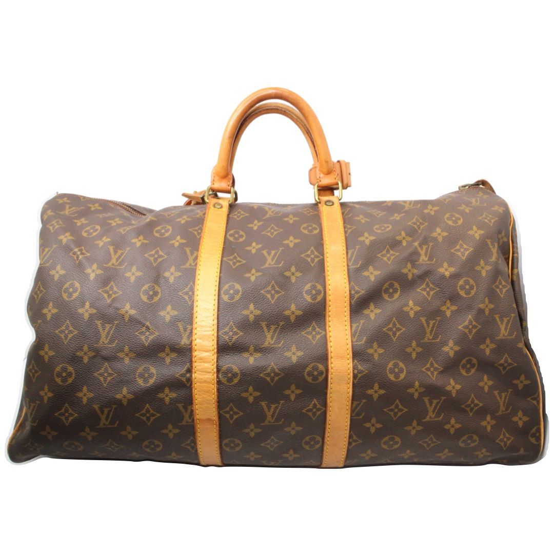 ★【LOUIS VUITTON】ルイ・ヴィトン　M41424　キーポル55　トラベルバッグ　ボストンバッグ　ハイブランド　レディース　メンズ　ユニセックス　旅行　海外