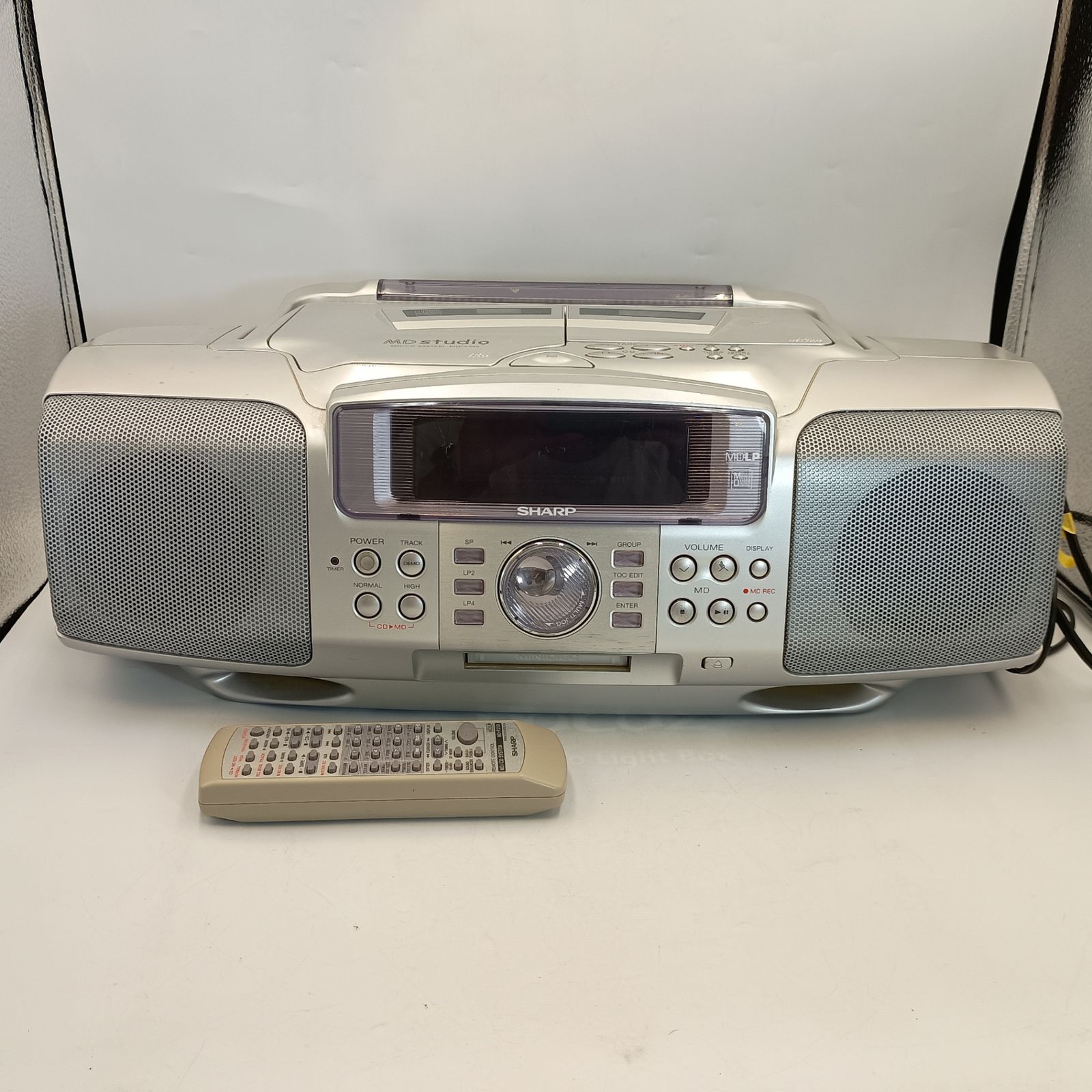 SHARP シャープ MDLP ラジカセ MD-F250 CD・ラジオ動作確認済み #1569