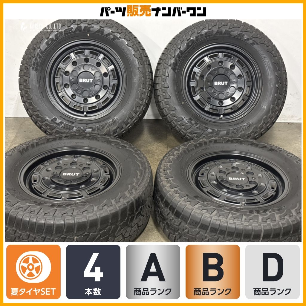 【美品】BRUT BR-70 16in 6.5J +30 PCD114.3/100 ファルケン ワイルドピーク A/T AT3W 235/70R16 デリカD:5 エクストレイル フォレスター
