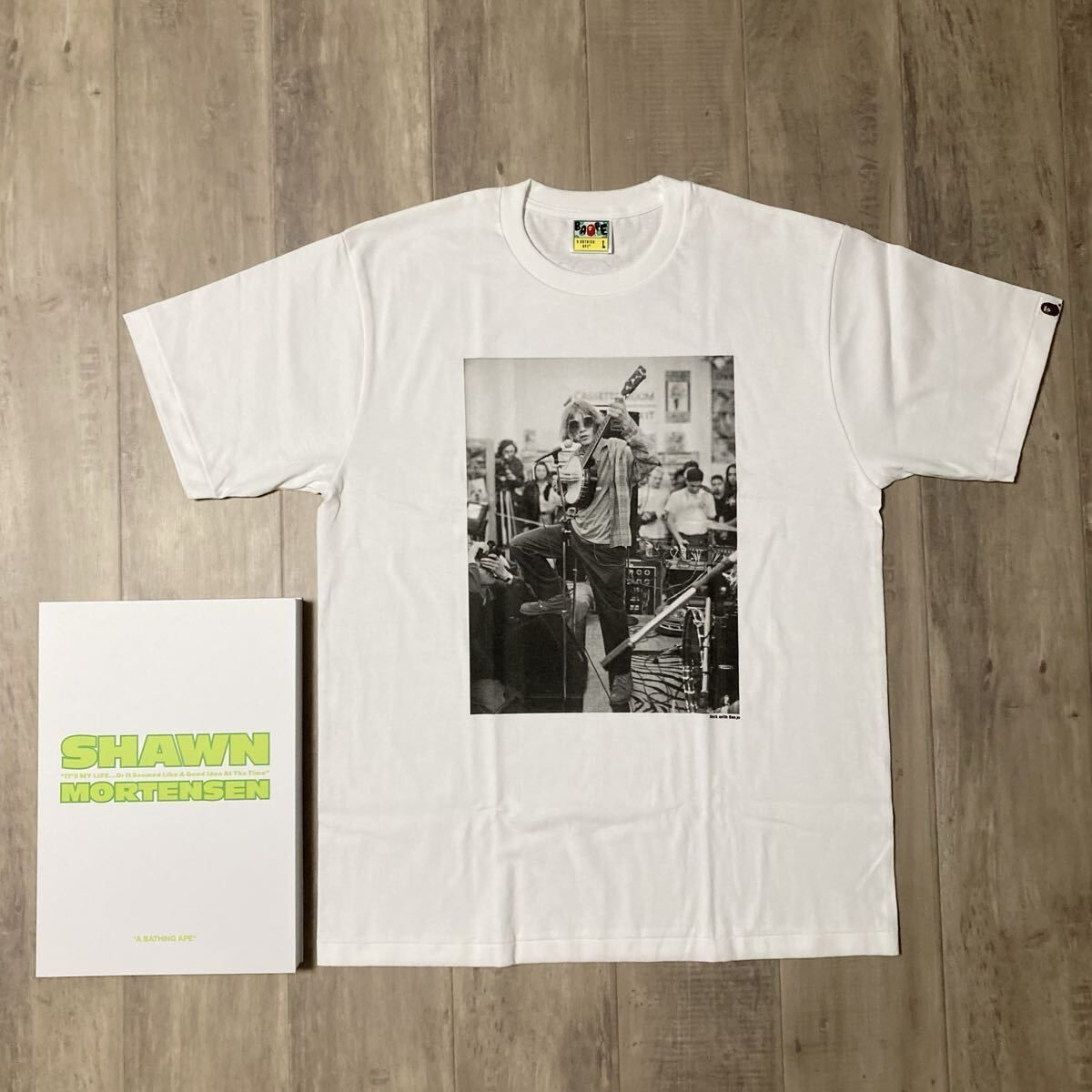 ☆新品☆ BAPE × BECK PHOTO Tシャツ Lサイズ a bathing ape エイプ 