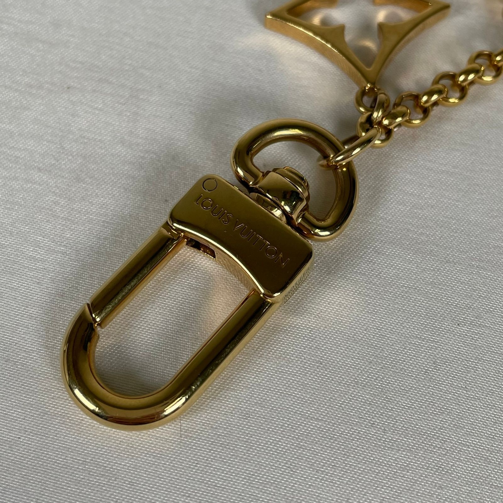 LOUIS VUITTON ルイヴィトン バッグチャーム キーホルダー チェーン フルール ドゥ モノグラム DI4264 M01413
