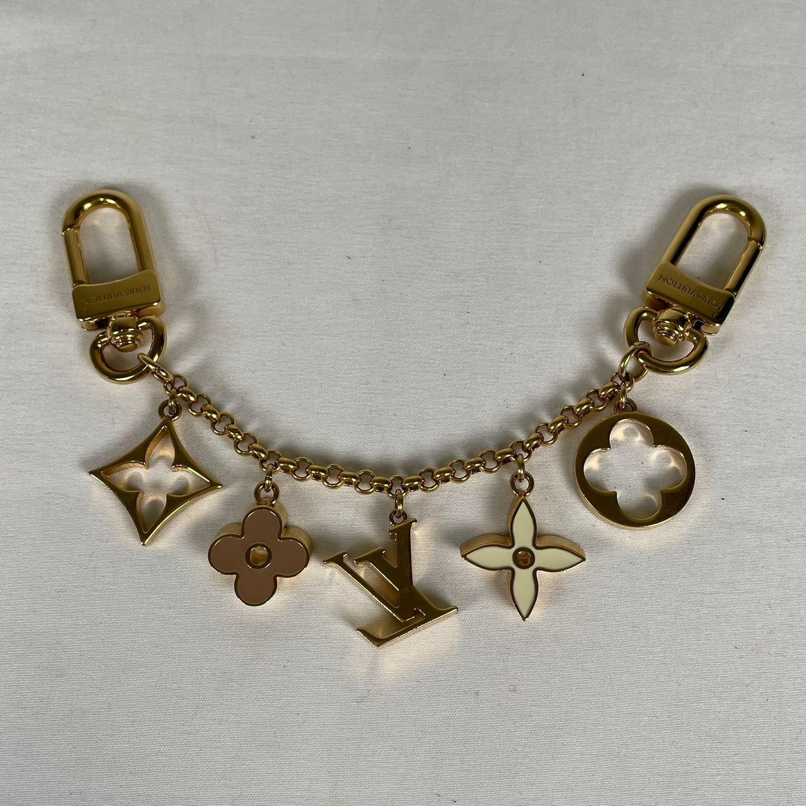 LOUIS VUITTON ルイヴィトン バッグチャーム キーホルダー チェーン フルール ドゥ モノグラム DI4264 M01413