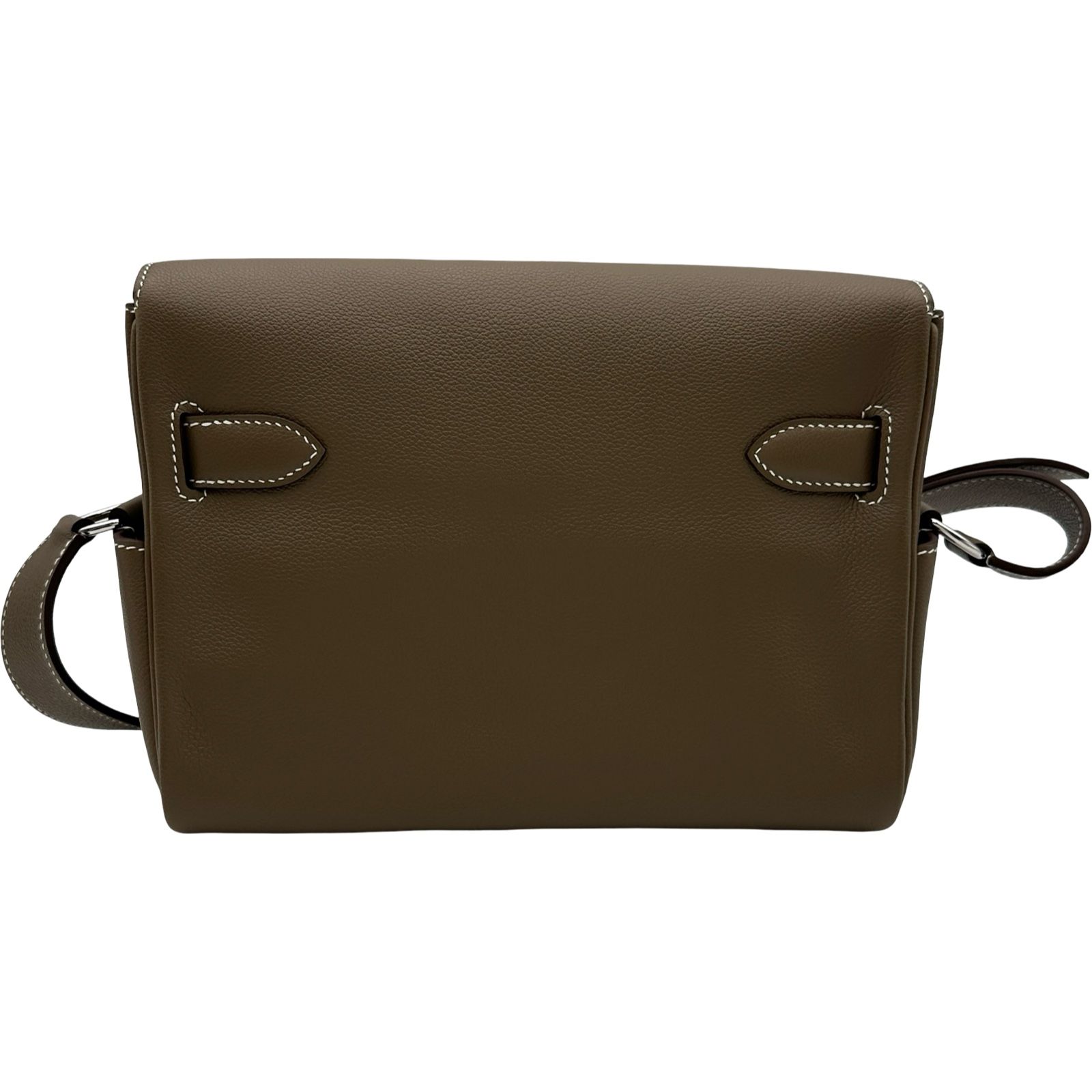 エルメス HERMES ケリーメッセンジャーPM W刻 エトゥープ シルバー金具