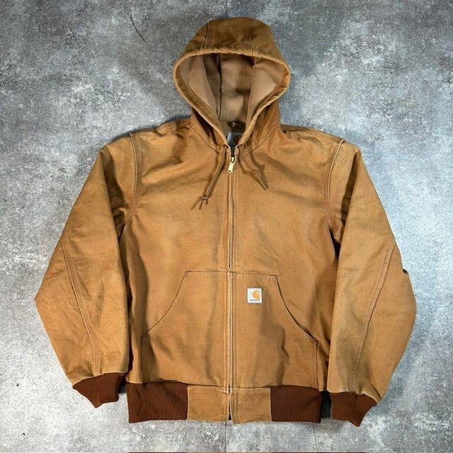 Carhartt ダック地 ワークジャケット ブラウン カーハートダックジャケット古着 カーハート アクティブジャケット