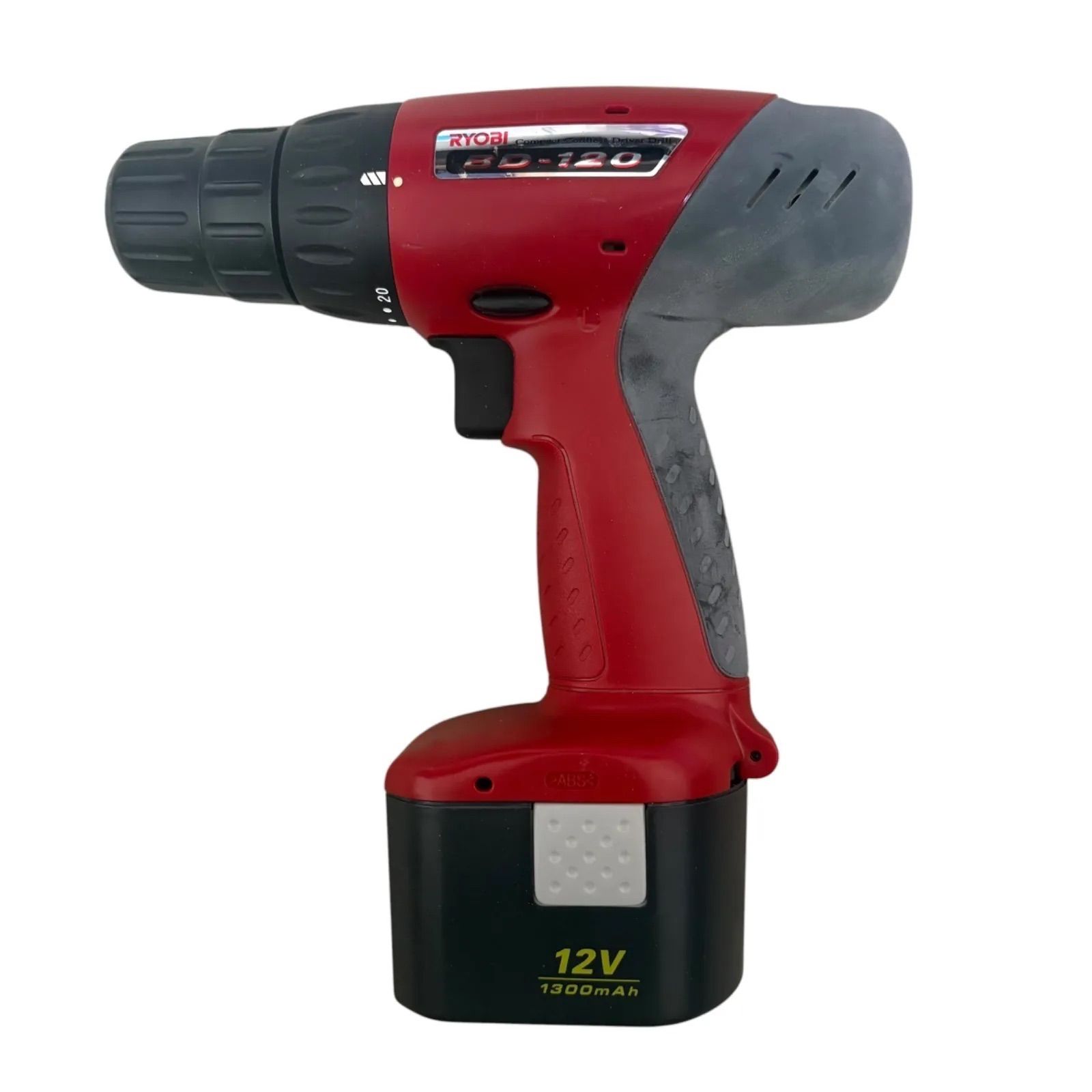 中古品 使用感有 RYOBI リョービ 充電式ドライドリル BD-120 バッテリー2個 充電器付 取説付 各種ジョイント付 ケース付 動作品