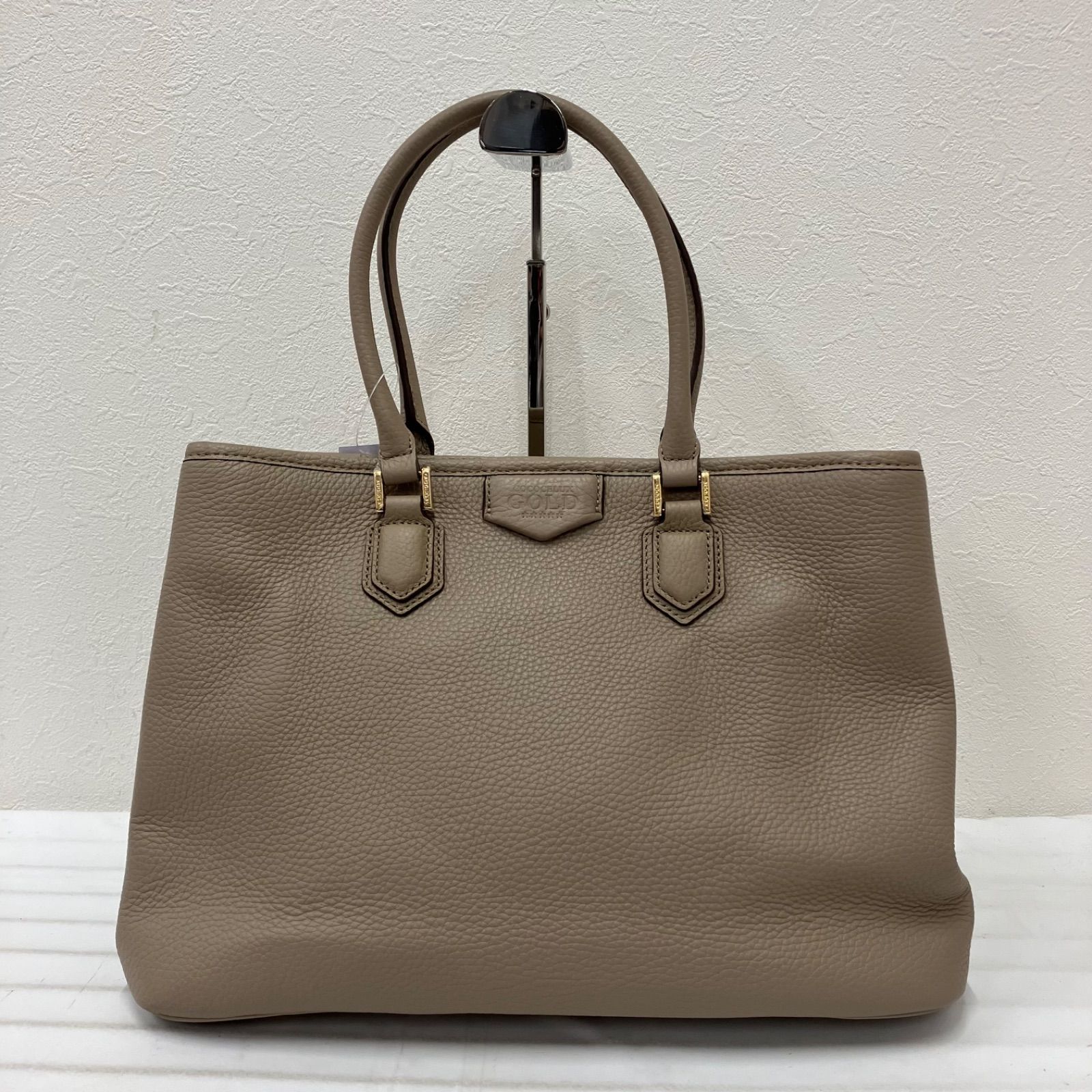 3196 良品 COCOCELUXGOLD ココセリュックスゴールド レザー トート 