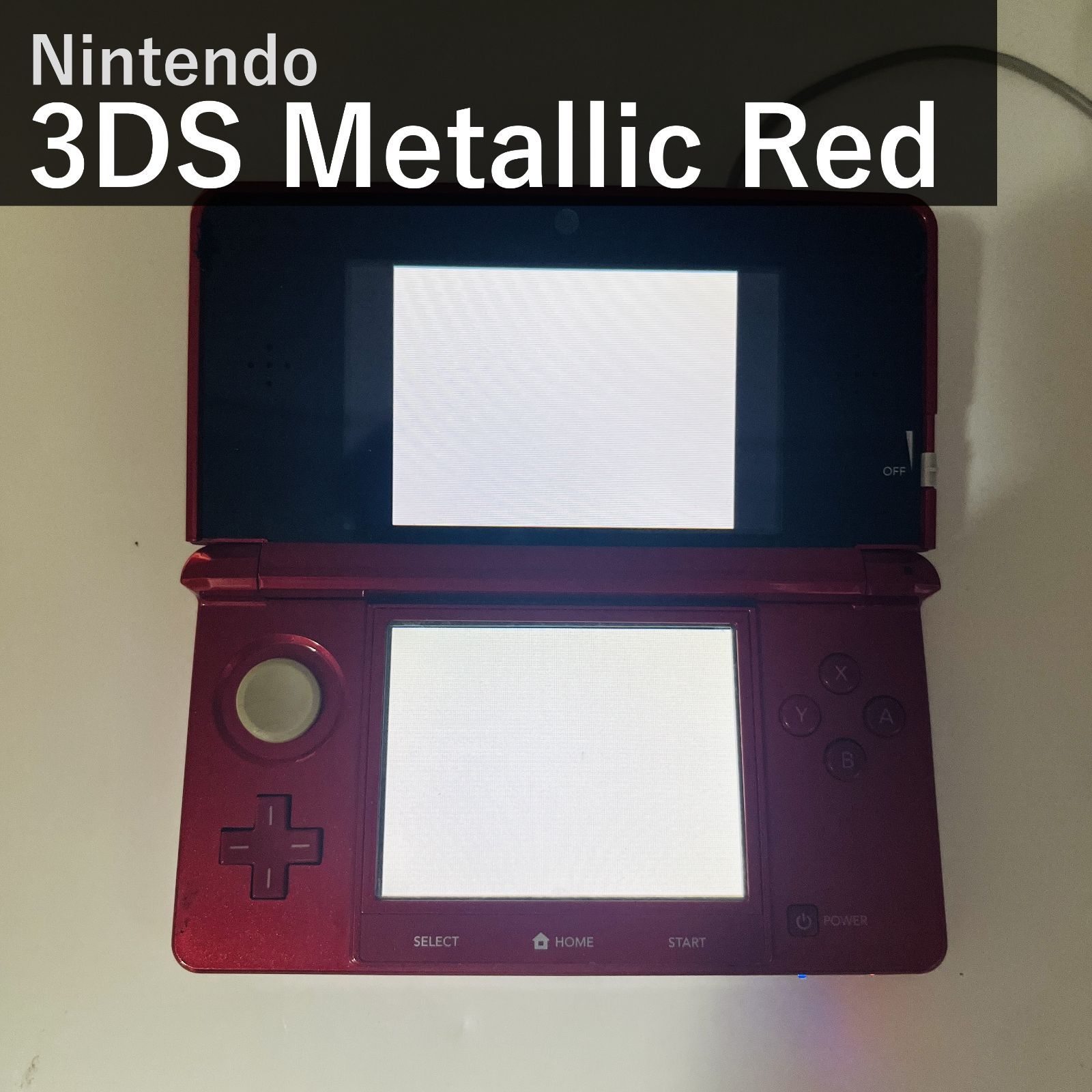 ニンテンドー3DS 本体 メタリックレッド CTR-001 任天堂 Nintendo 3DS Metallic Red 国内正規品 タッチペン付属 折りたたみ 携帯ゲーム機 裸眼3D 立体視 すれちがい通信 Wi-Fi対応