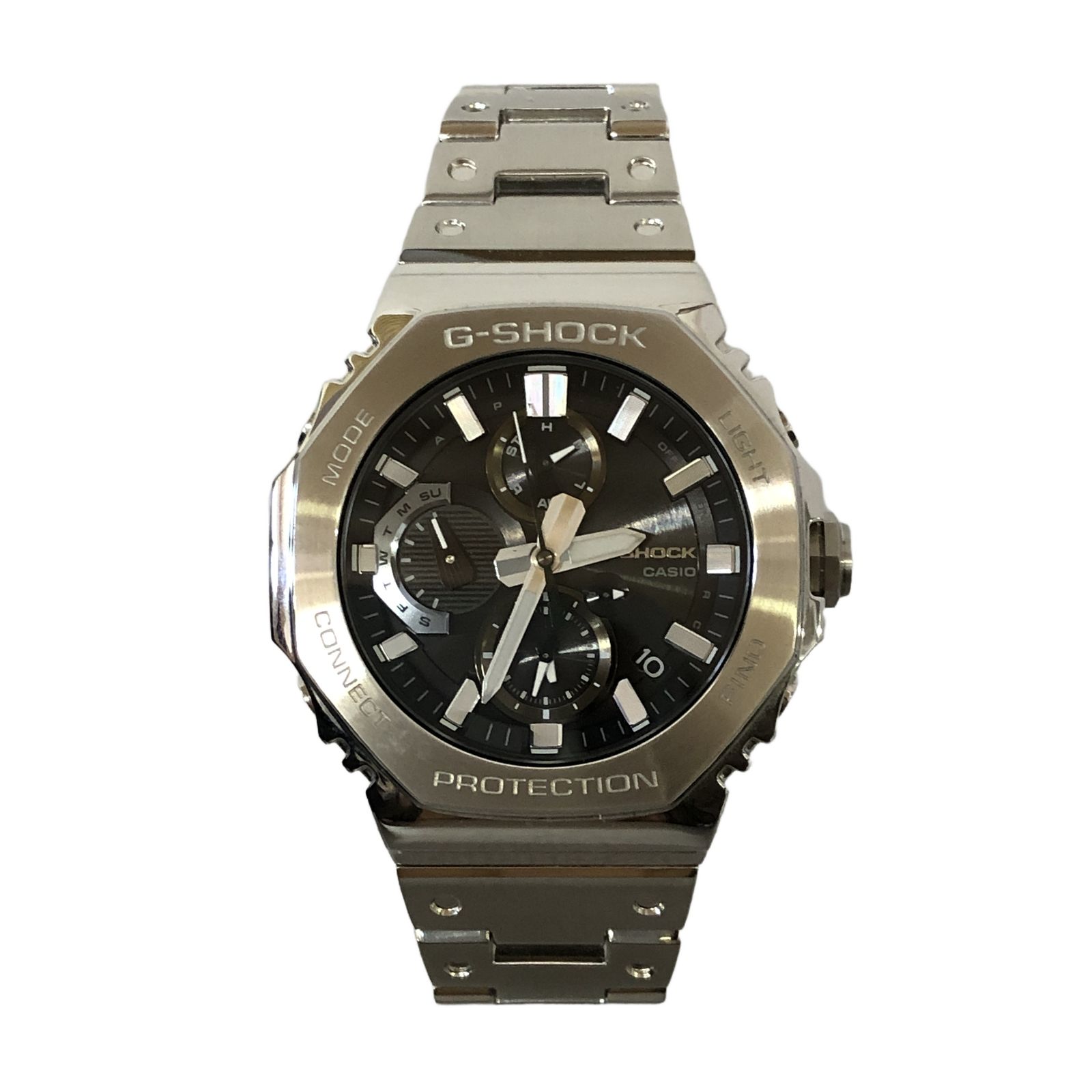 CASIO カシオ G-SHOCK フルメタル デュアルタイム クロノグラフ GMC-B2100D-1AJF メンズ 腕時計 中古 美品 T11160882