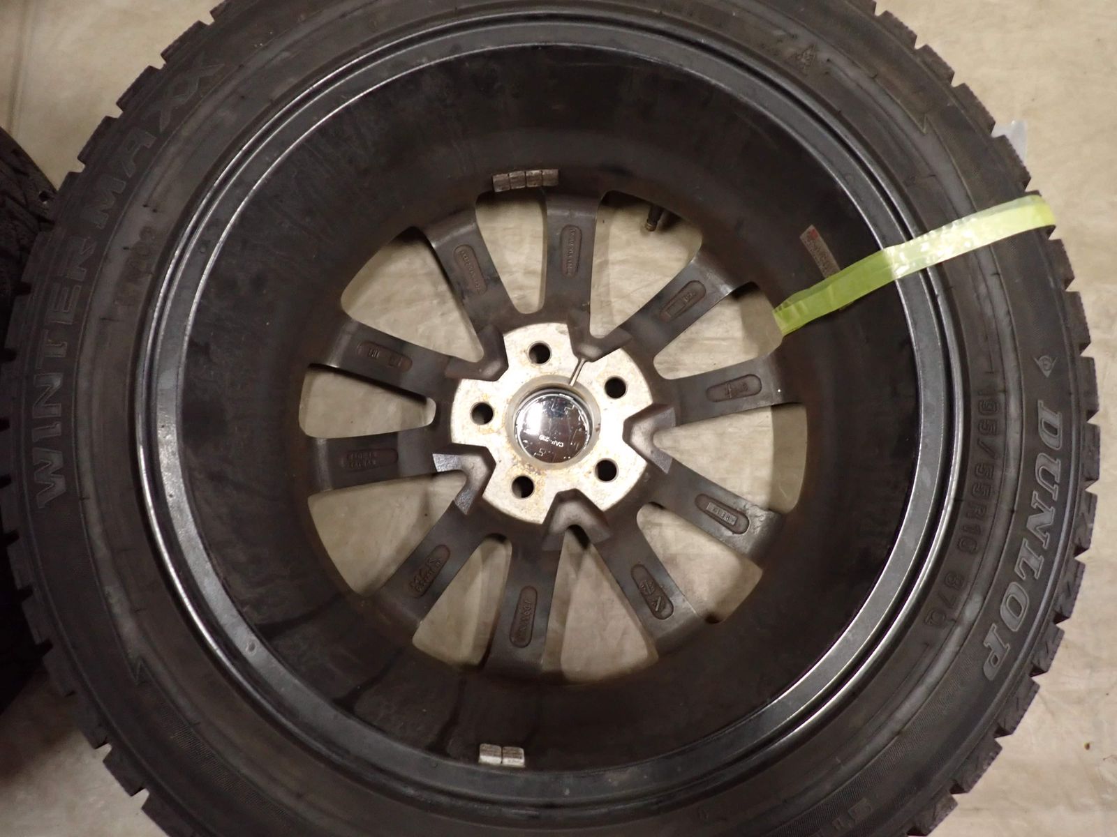 冬 4本SET 会社宛 送料無料 195/55R16×6.5J 87Q ダンロップ WINTER MAXX WM02 2021年製 MAK アルミ アウディ A1スポーツパック NO,I4166