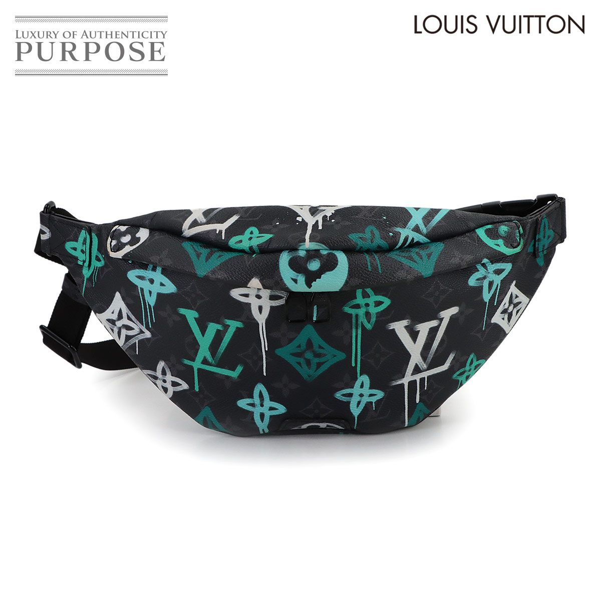 ヴィトン バムバック モノグラムエクリプス 新品同様 ルイ ヴィトン LOUIS VUITTON LVグラフィティ ディスカバリー