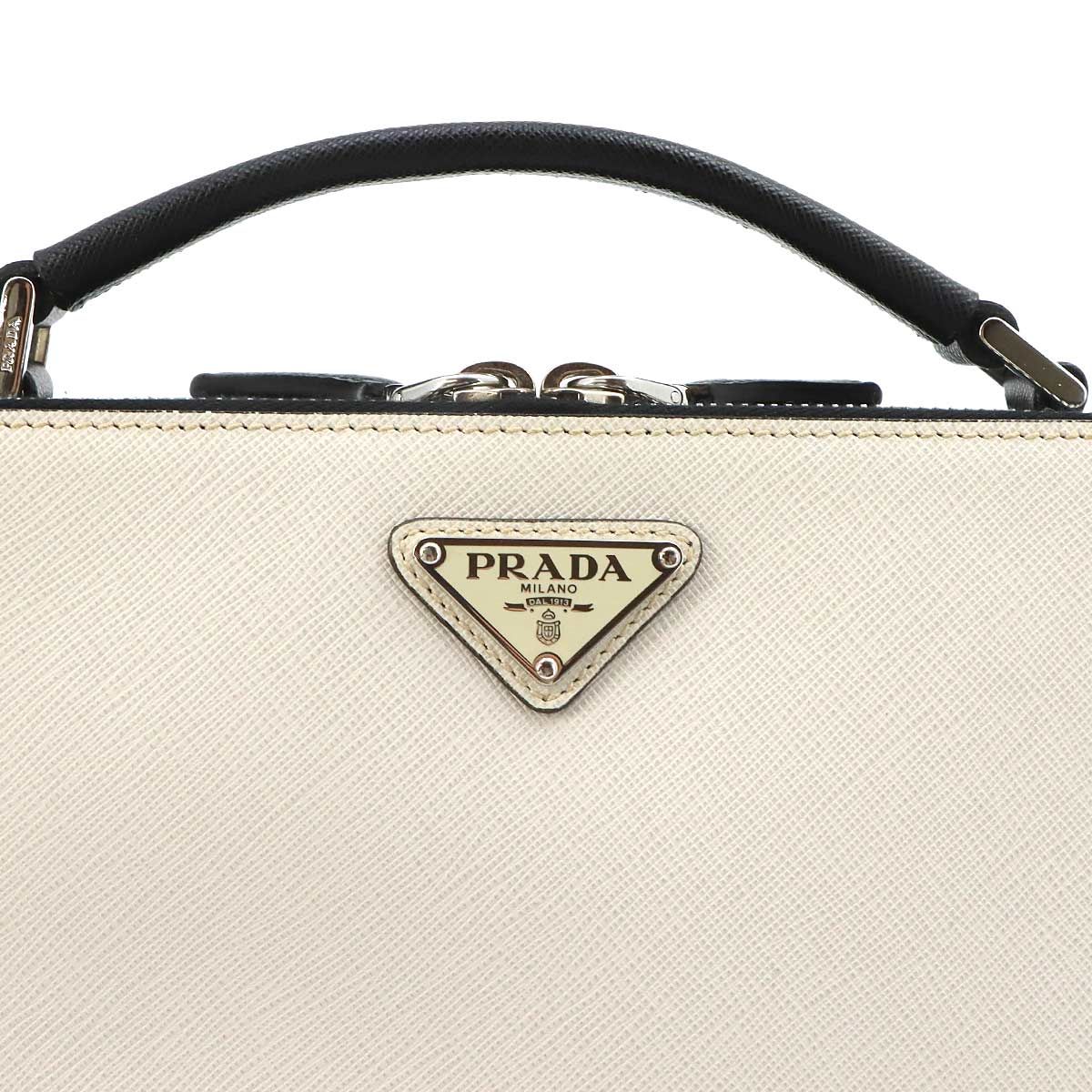 新品同様 プラダ PRADA ブリック 2way ハンド ショルダー バッグ 