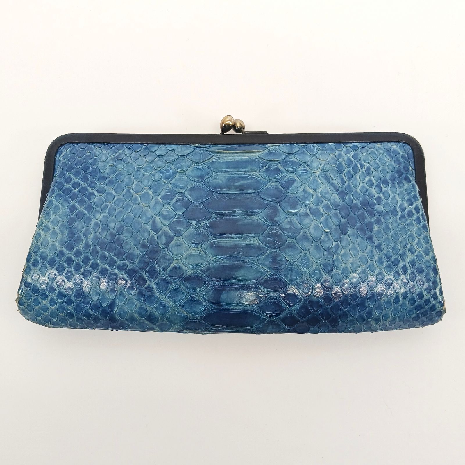 genten 長財布■ゲンテン/ダイヤモンドパイソン/ヘビ/蛇/レザー genten ゲンテン ダイヤモンドパイソン レザー 長財布 がま口財布