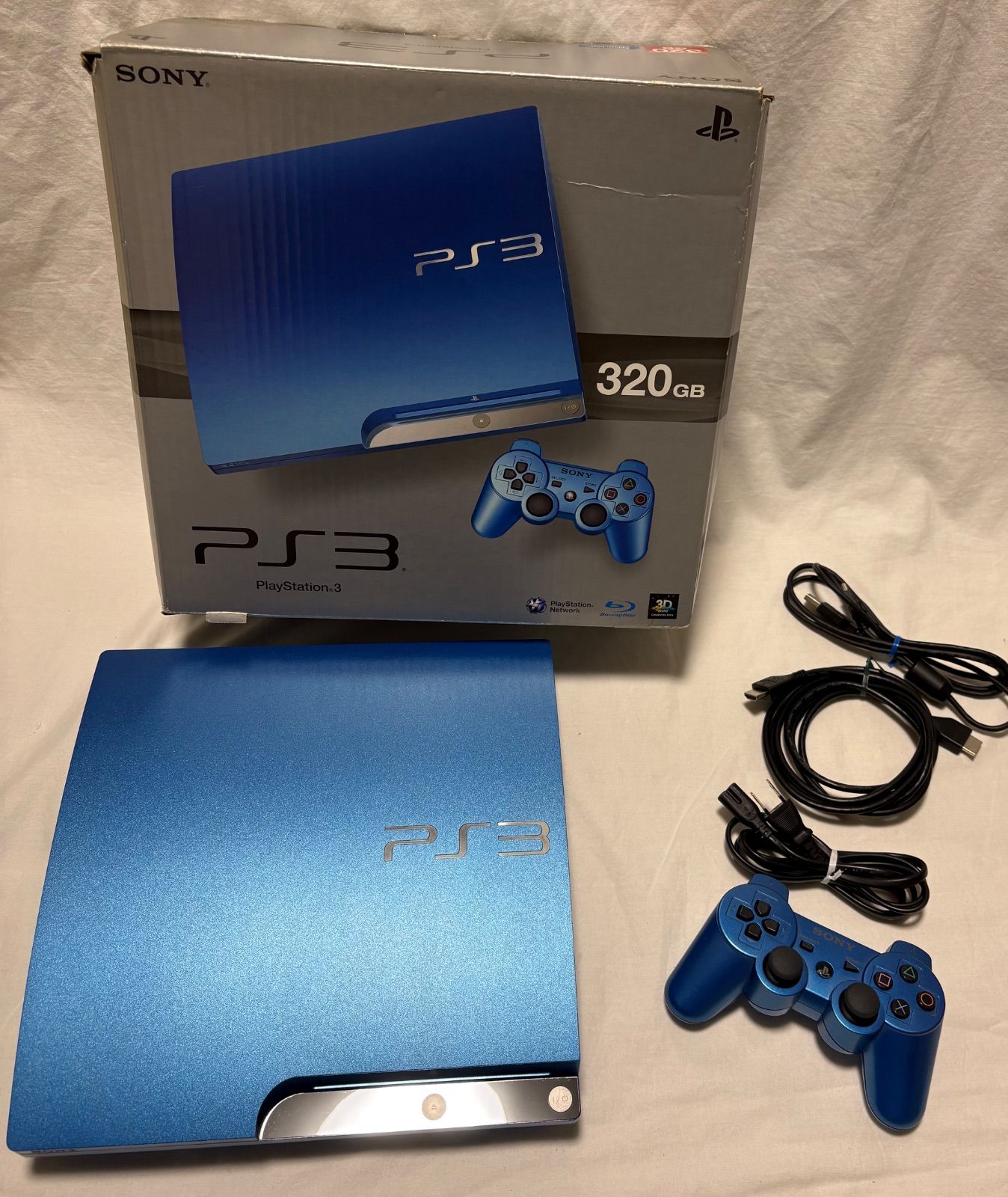 PS3 本体 CECH-3000B プレイステーション3 320GB スプラッシュブルー