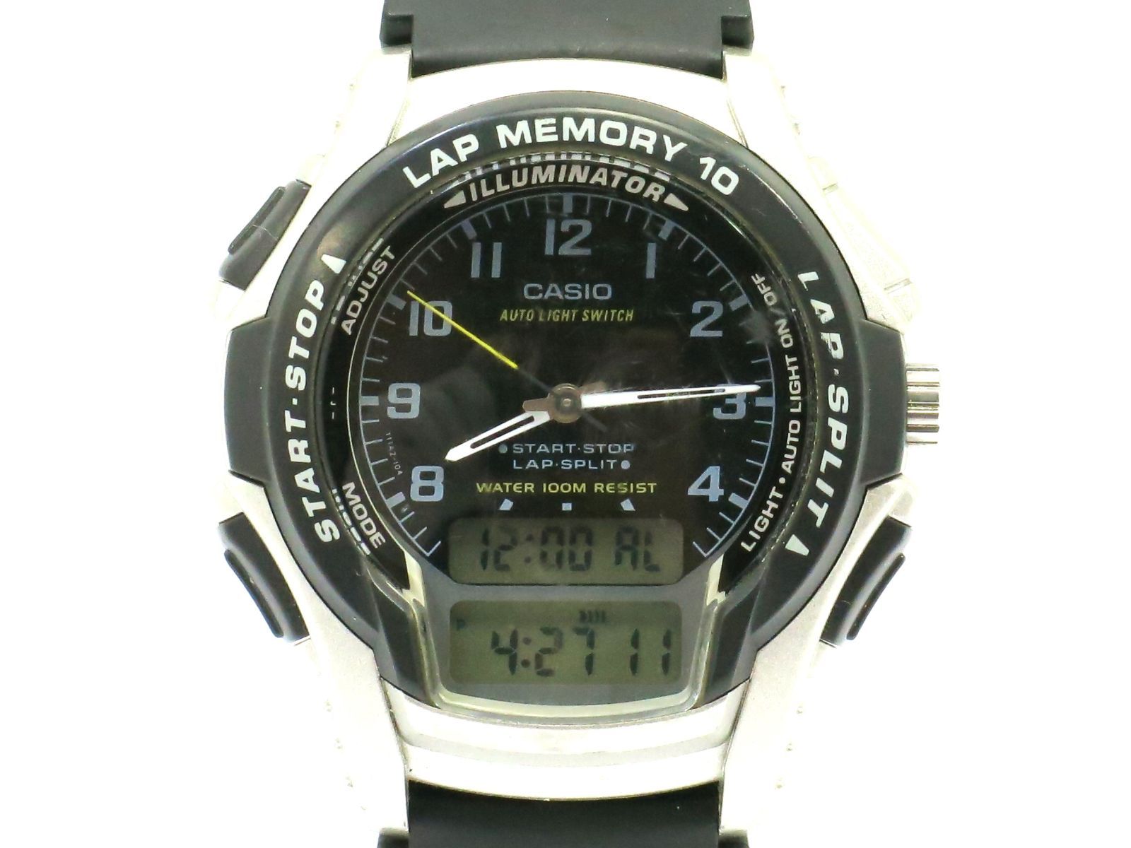 カシオ　腕時計　アナデジクオーツ　WS-300　黒　CASIO　18714329