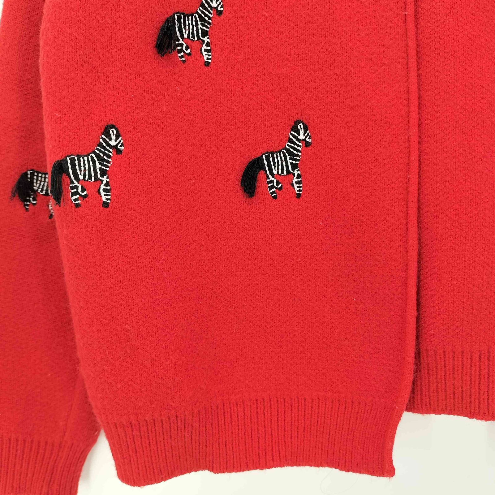 ZEBRAS ENBLOIDERED CARDIGAN 刺繍カーディガン Ameri VINTAGE - ZEBRAS ENBLOIDERED CARDIGAN 刺繍カーディガンの通販