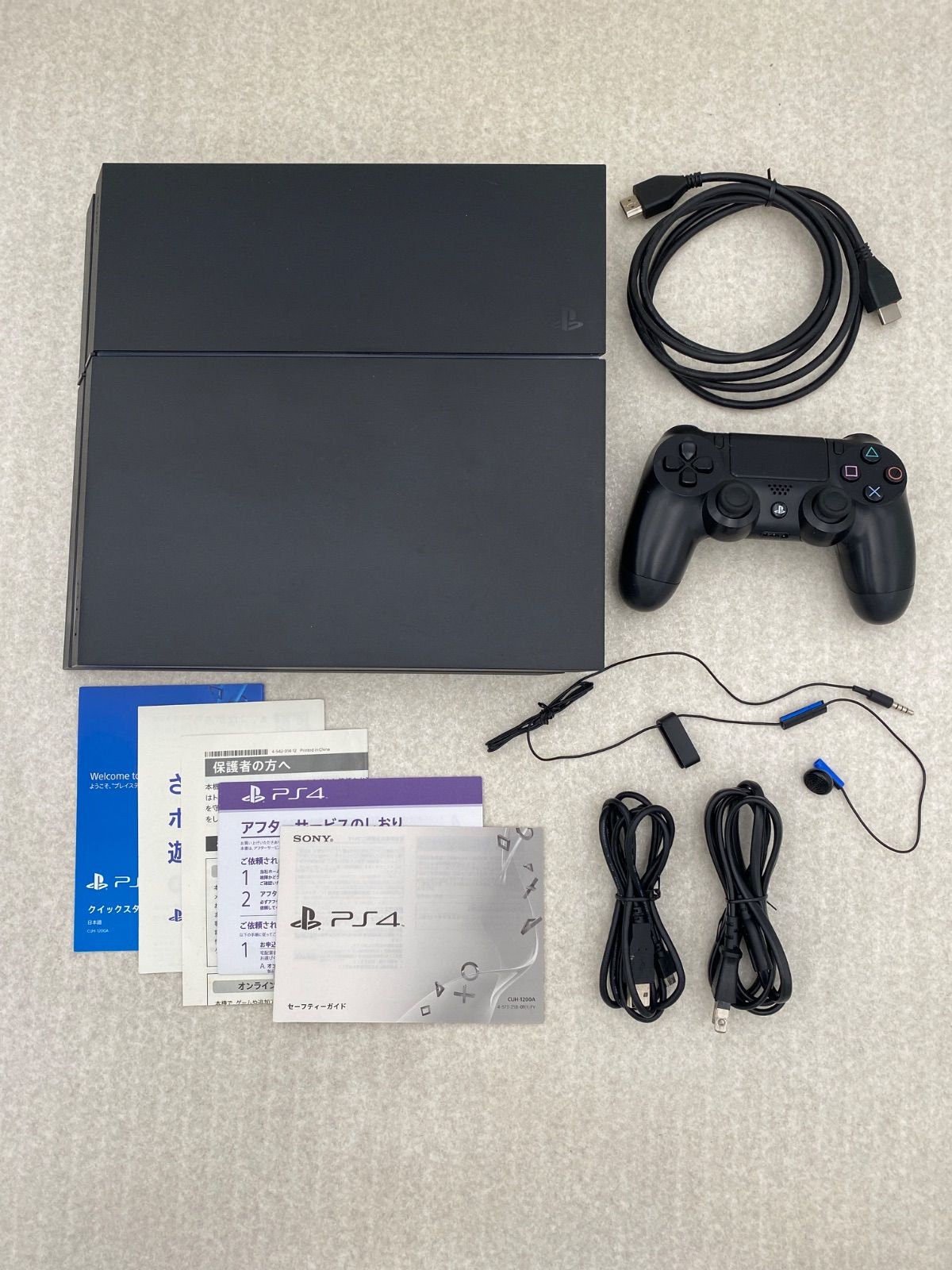 ◇PlayStation4 500GB ジェット・ブラック （CUH－1200AB01） 動作品