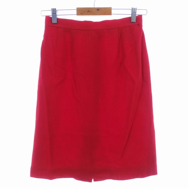 HANAE MORI (上9 下W72) セットアップ ジャケット スカート HANAE MORI ハナエモリ セットアップ スカートスーツ ブルー 9号