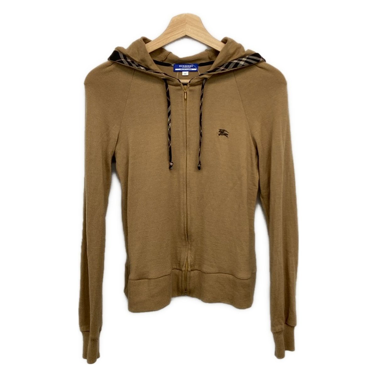 Burberry Blue Label(バーバリーブルーレーベル) パーカー サイズ38 M レディース - ライトブラウン 長袖/ニット