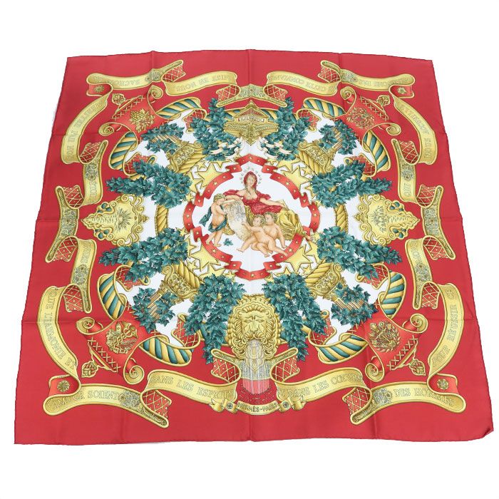 HERMES エルメス カレ90 スカーフ/シルク100%【中古】 ユニセックス