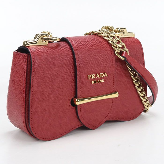 PRADA プラダ チェーン サフィアーノレザー 1BD219 斜め掛け