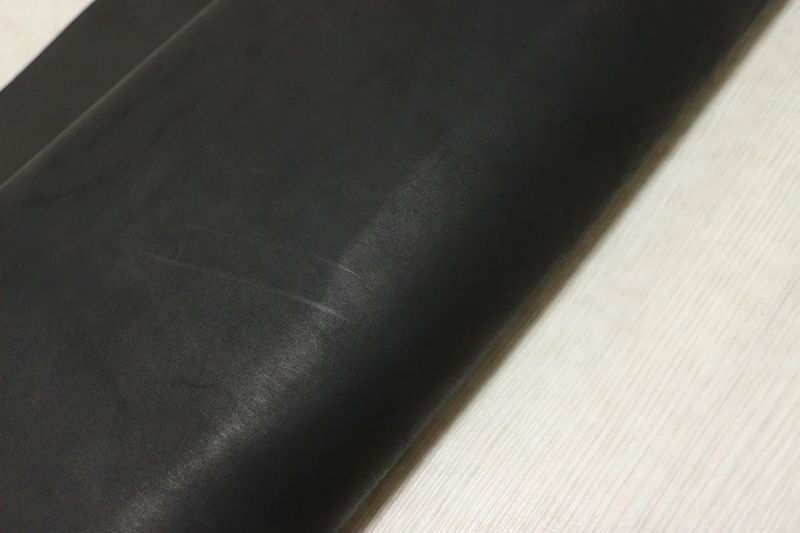 ブラック 175ds ヌメ革 牛革 バングラデシュ レザー 素上げ はぎれ 一枚革 レザークラフト 革 皮 本革 diy 生地 材料