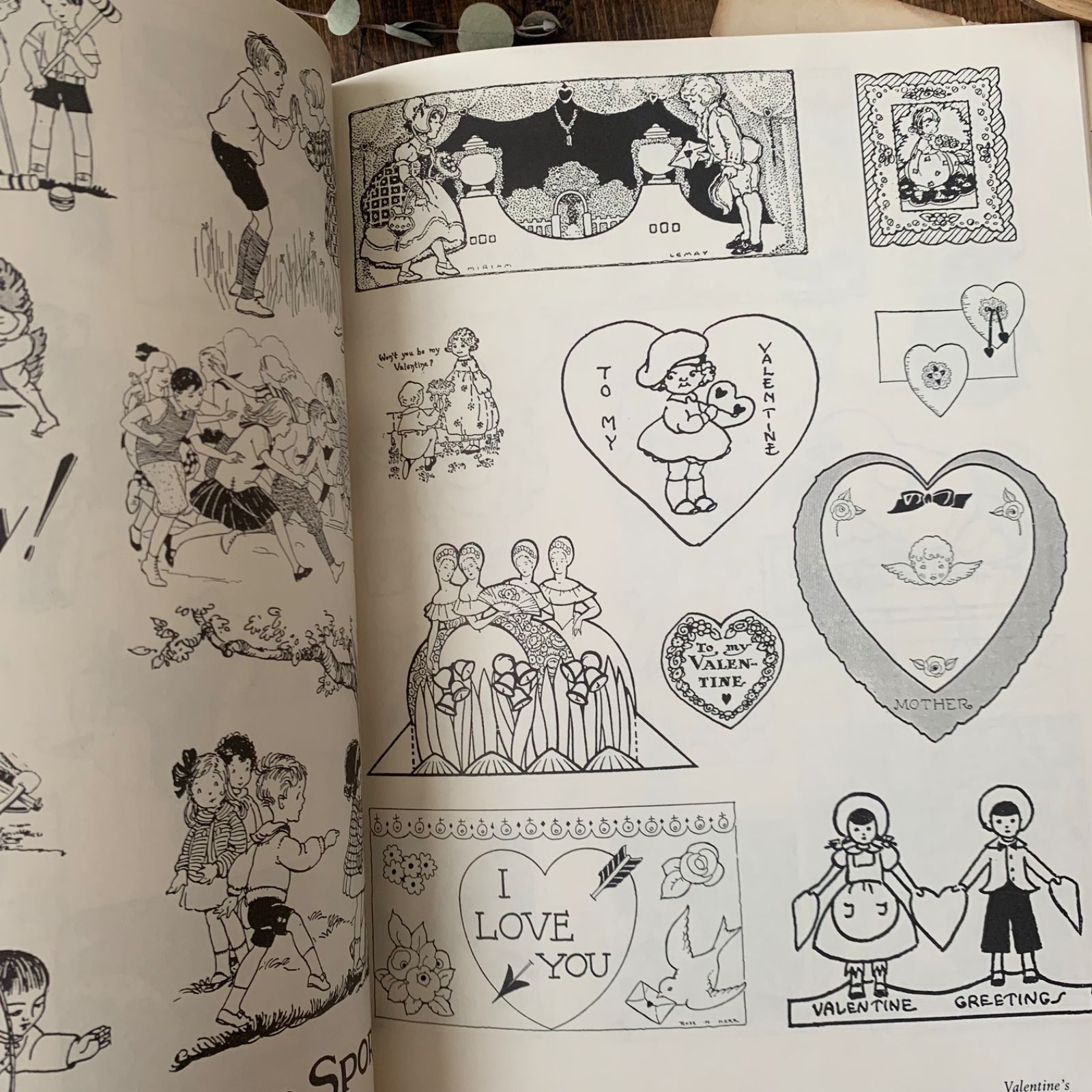 ヴィンテージ 洋書 ヴィクトリアン調 イラスト・挿絵 Vintage Spot