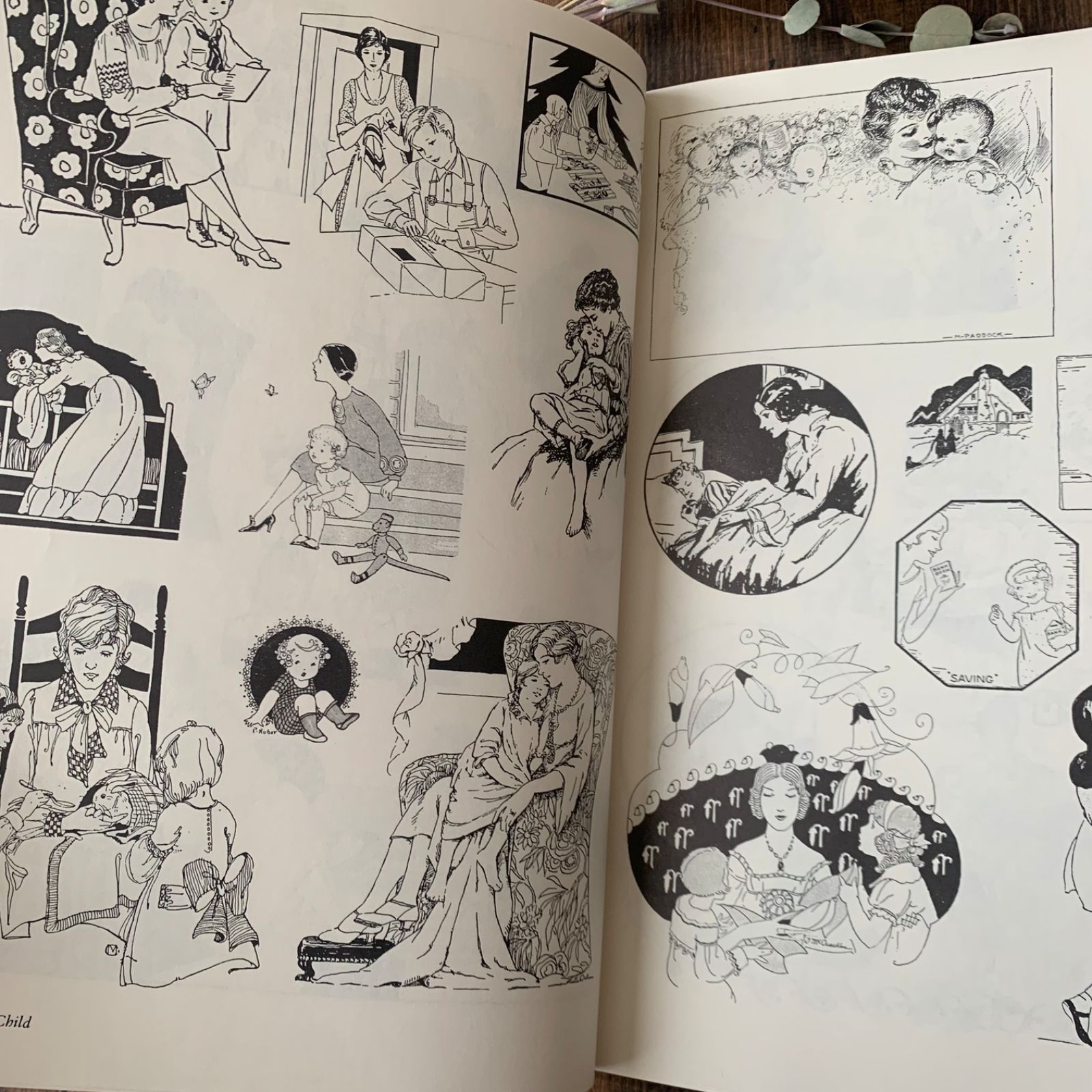 ヴィンテージ 洋書 ヴィクトリアン調 イラスト・挿絵 Vintage Spot