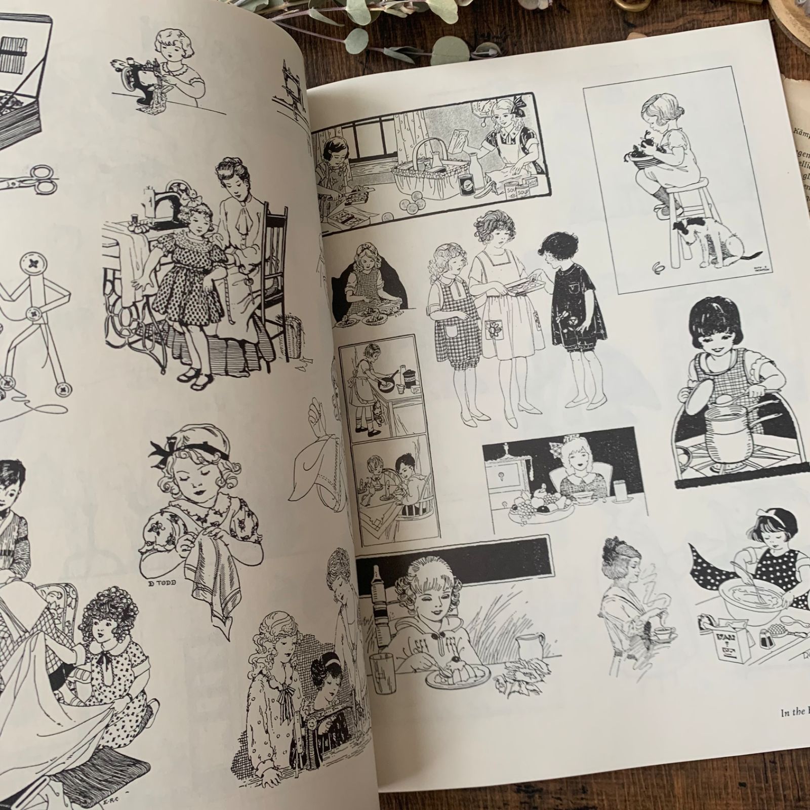 ヴィンテージ 洋書 ヴィクトリアン調 イラスト・挿絵 Vintage Spot