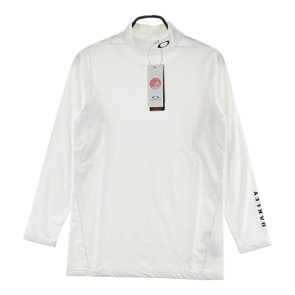 サイズ：XL OAKLEY オークリー 2025年モデル 裏起毛 ハイネック 長袖インナーTシャツ ホワイト系 [240101685582] ゴルフウェア メンズ ストスト