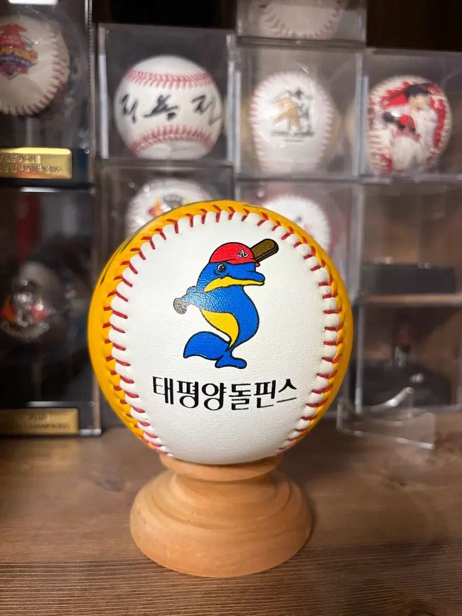 KBO オールドボール 太平洋 ドルフィンズ 中型球 サインボール 野球ボール 記念球 ロゴボール