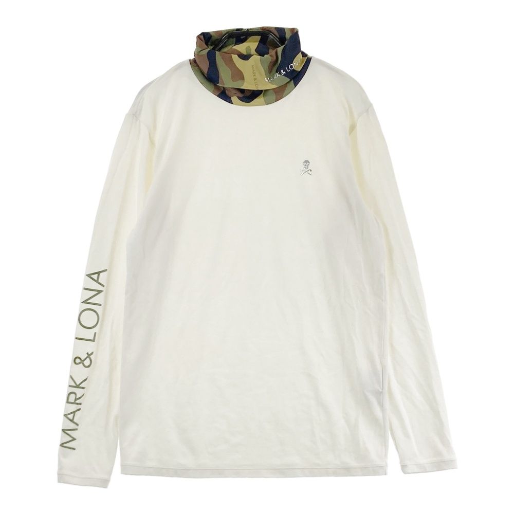 サイズ：48 MARK&LONA マークアンドロナ タートルネック 長袖Tシャツ ホワイト系 [240101675252] ゴルフウェア メンズ ストスト
