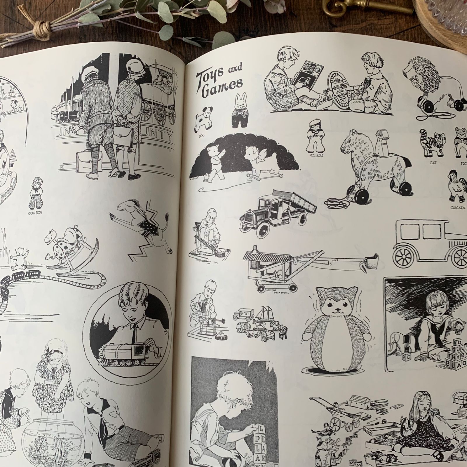 ヴィンテージ 洋書 ヴィクトリアン調 イラスト・挿絵 Vintage Spot