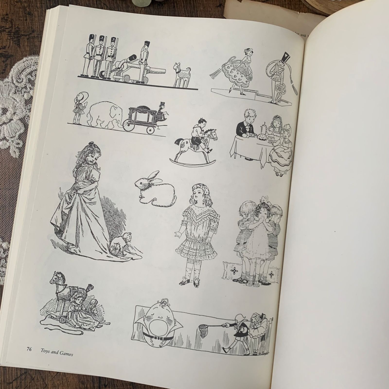 ヴィンテージ 洋書 ヴィクトリアン調 イラスト・挿絵 Vintage Spot