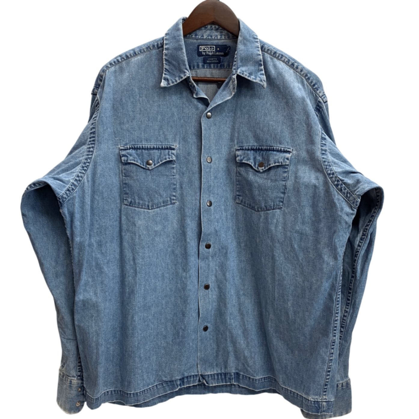 ラルフローレン POLO by RALPH LAUREN SNAP BUTTON DENIM SHIRT 
