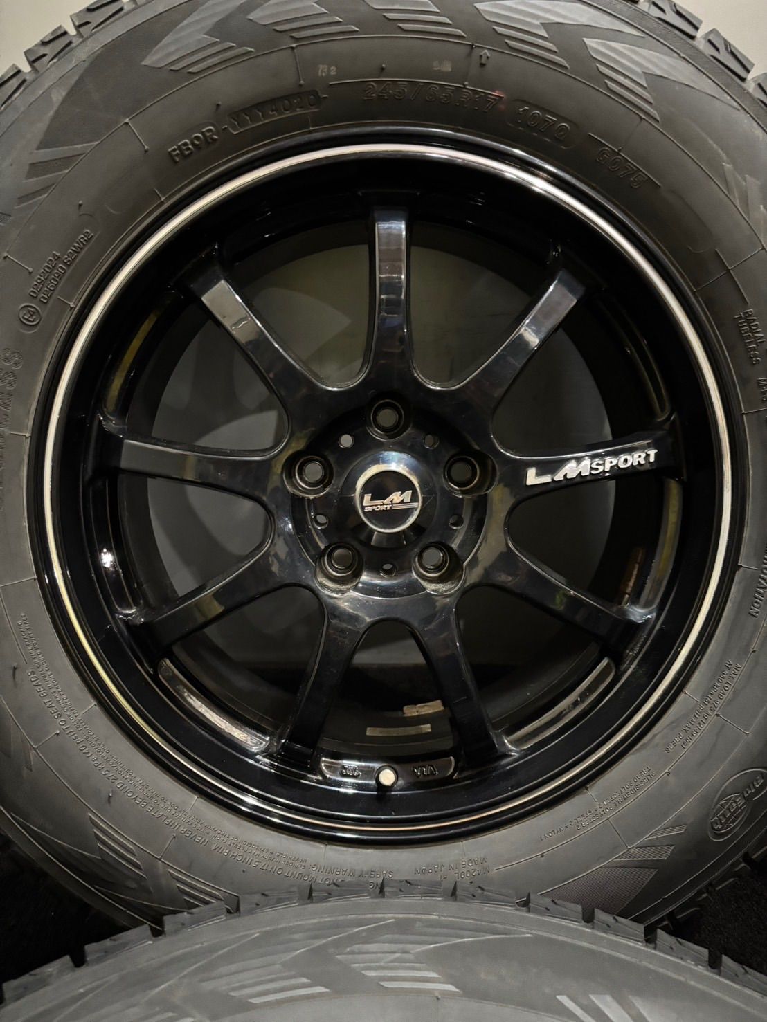 専用 車 ☆245/65R17 YOKOHAMA/ice GUARD G075 20年製 LM SPORT 17インチ 7.5
