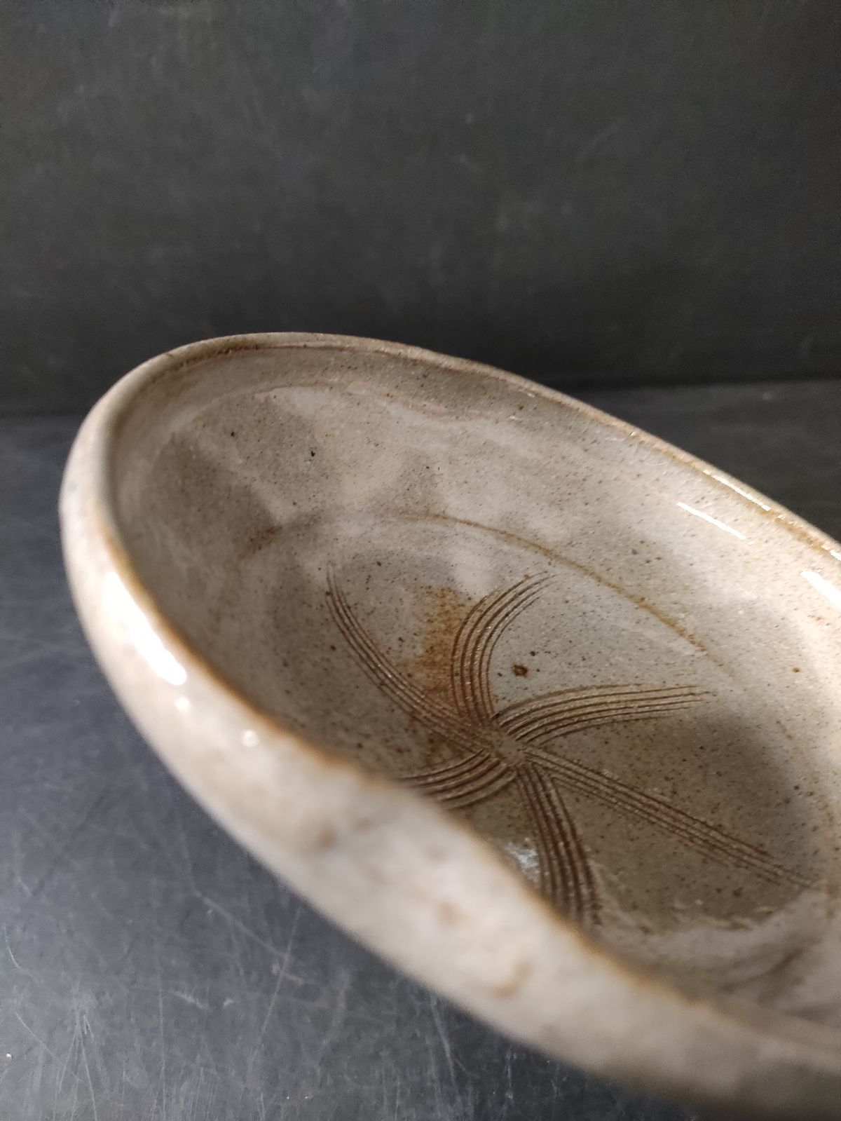 F18--03/唐津焼/曹源窯/小島 喜昭 造/唐津 向付 5客/共箱/骨董/小鉢