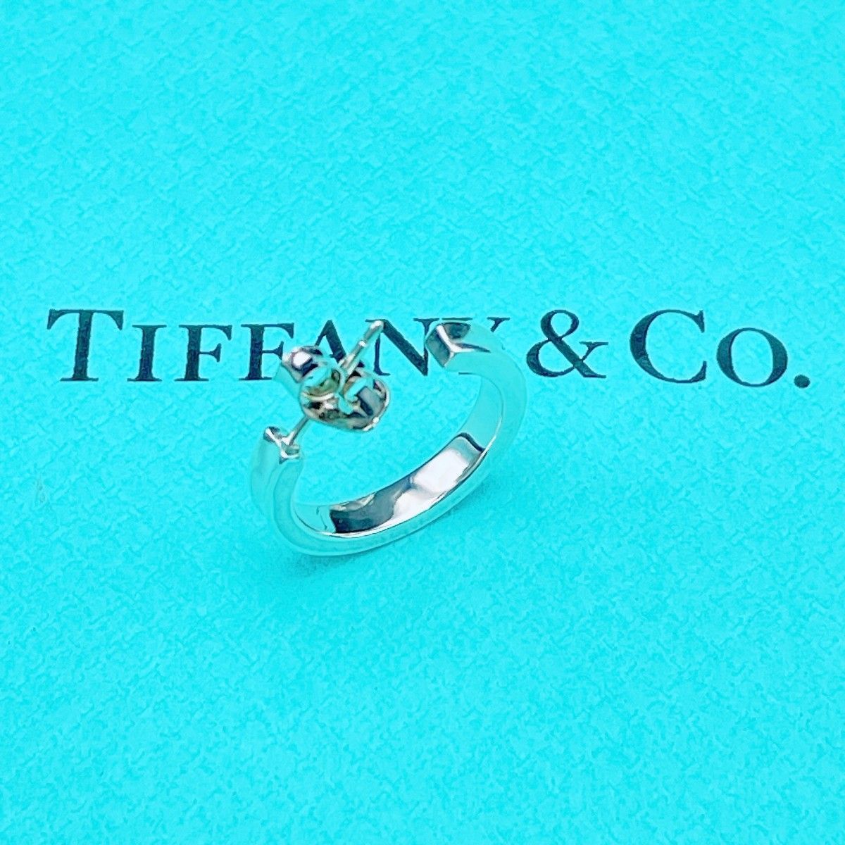 ◇ティファニー◇新品仕上済 Tiffany&Co. 1837 スモール フープピアス Ag925 片耳用 2.0g ブランド