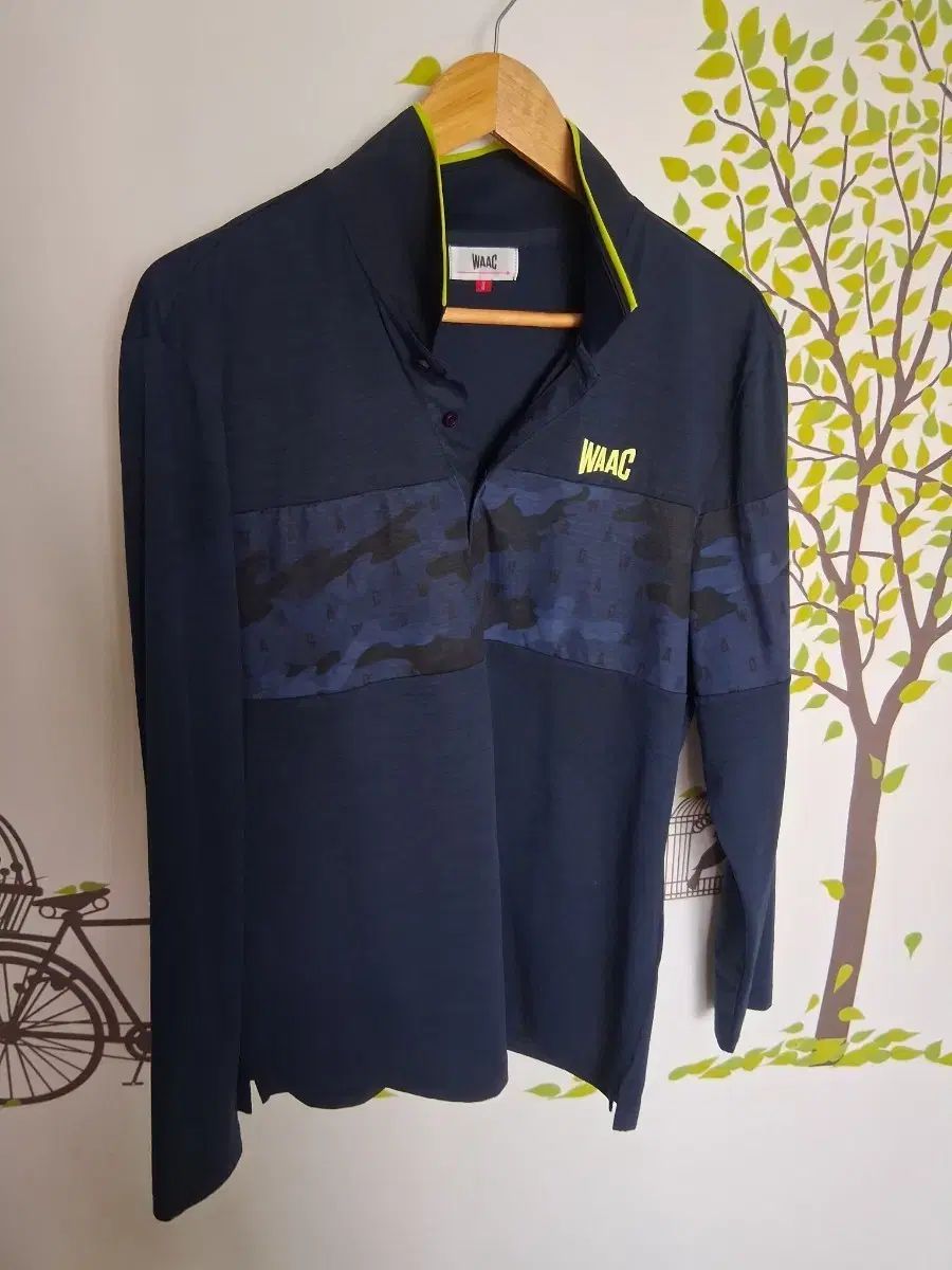 WAAC ネイビー カモフラ 長袖 Tシャツ サイズ 3