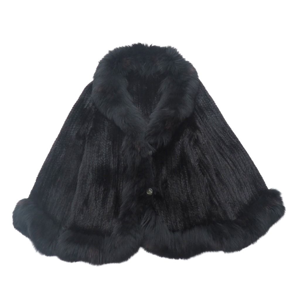 □美品□Mink ミンク コート サイズF ミンクヤーン フォックス ファー