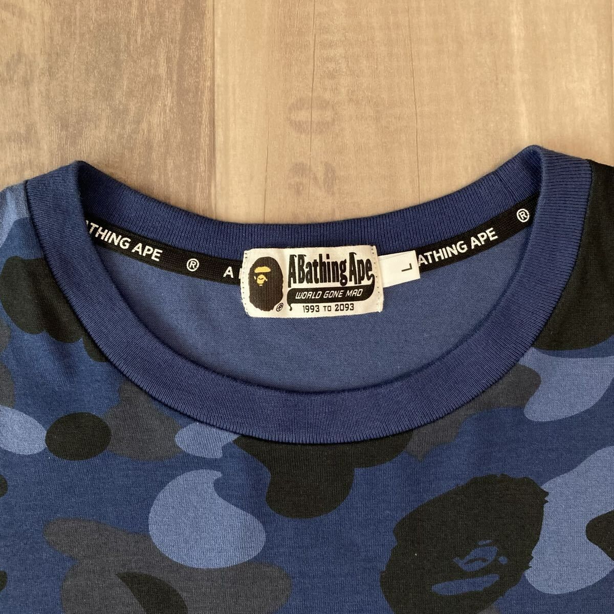 BAPE CRAZY CAMO カレッジロゴ Tシャツ Lサイズ a bathing ape college 