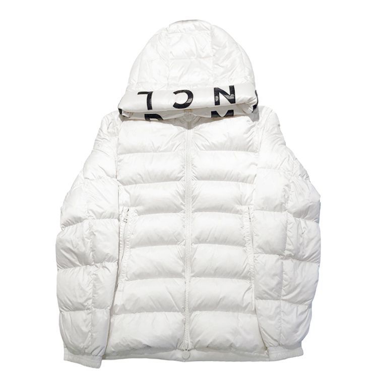 MONCLER モンクレール 21AW SALZMAN GIUBBOTTO ザルツマン ダウンジャケット G20911A00009 53048 アウター フード ナイロン ホワイト size=1 Sサイズ ユニセックス メンズ レディース