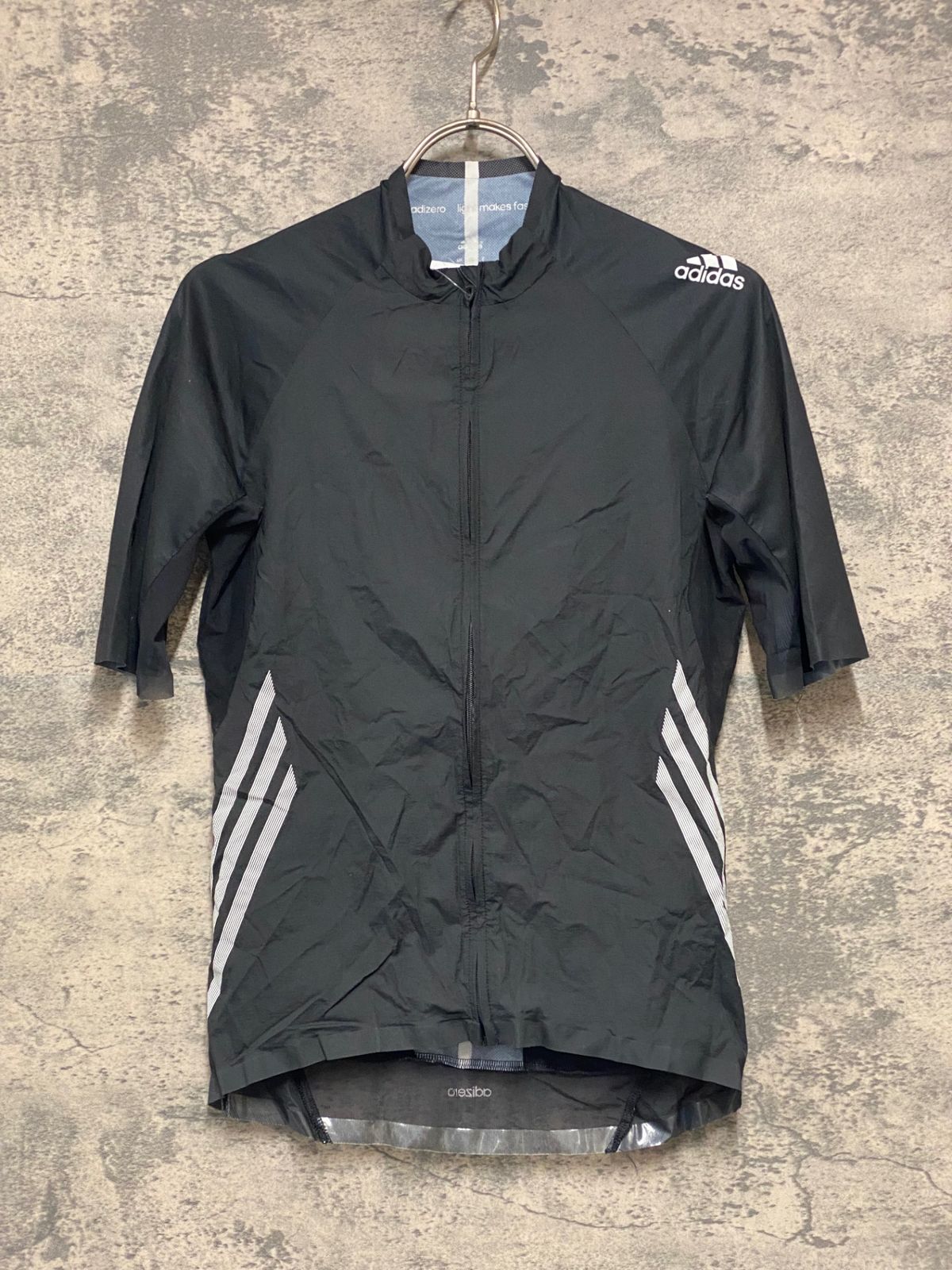 KC169 アディダス adidas 半袖 サイクルジャージ 黒 M adizero light makesfast