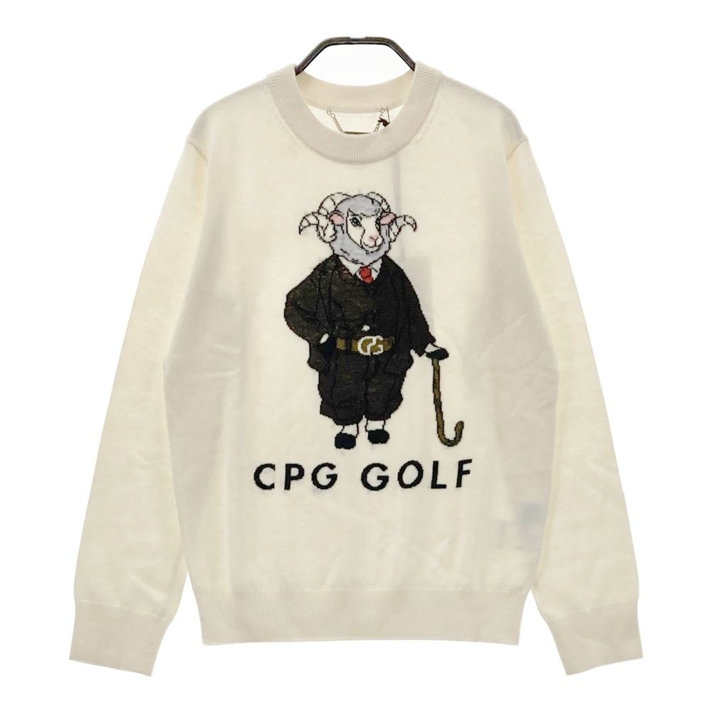 サイズ：1 CPG GOLF シーピージーゴルフ 1308-24229 ニット セーター ホワイト系 [240101675912] ゴルフウェア レディース ストスト