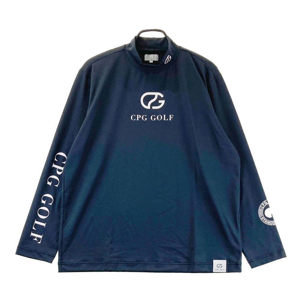 サイズ：5 CPG GOLF シーピージーゴルフ 2109-24104 長袖モックネックTシャツ ブラック系 [240101676609] ゴルフウェア メンズ ストスト
