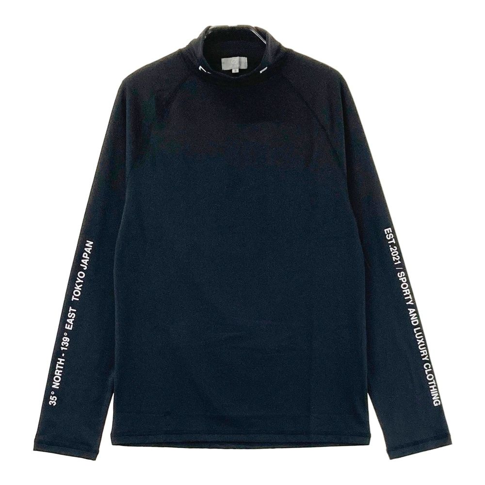 サイズ：3 CPG GOLF シーピージーゴルフ 2109-25125 長袖モックネックTシャツ ブラック系 [240101676616] ゴルフウェア メンズ ストスト