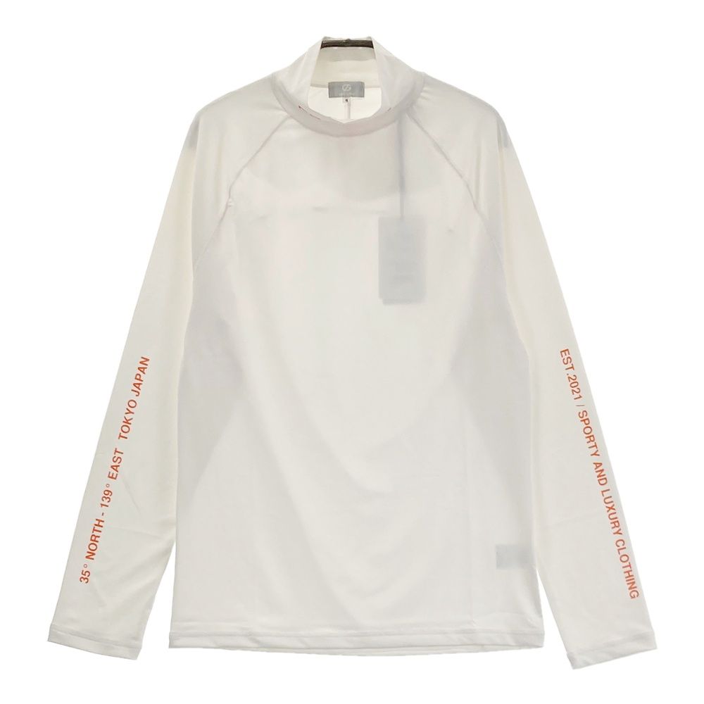 サイズ：4 CPG GOLF シーピージーゴルフ 2109-25125 長袖モックネックTシャツ ホワイト系 [240101676623] ゴルフウェア メンズ ストスト
