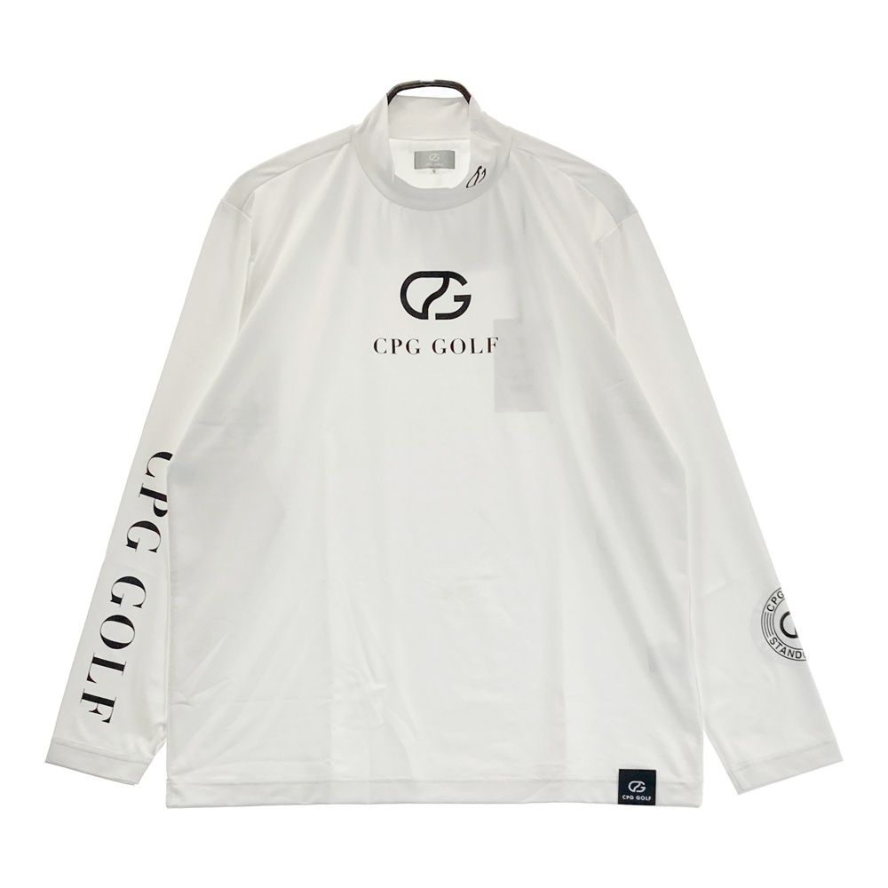 サイズ：5 CPG GOLF シーピージーゴルフ 2109-24101 長袖モックネックTシャツ ホワイト系 [240101676628] ゴルフウェア メンズ ストスト