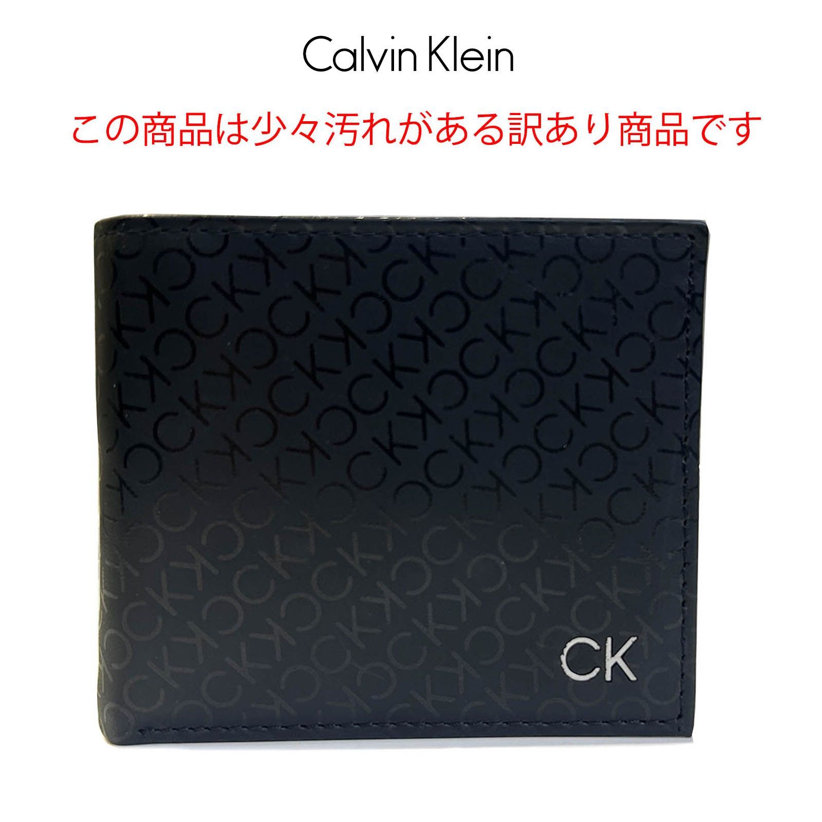 訳あり商品 新品 未使用 カルバンクライン 財布 ブラック メンズ 