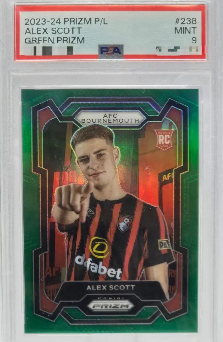 23-24 Panini パニーニ プリズム Alex アレックス Scott スコット RC /5 PSA 9